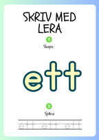 Skriv med lera - Siffror och tal - 1 - 20