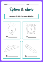Spåra och skriv - Häfte