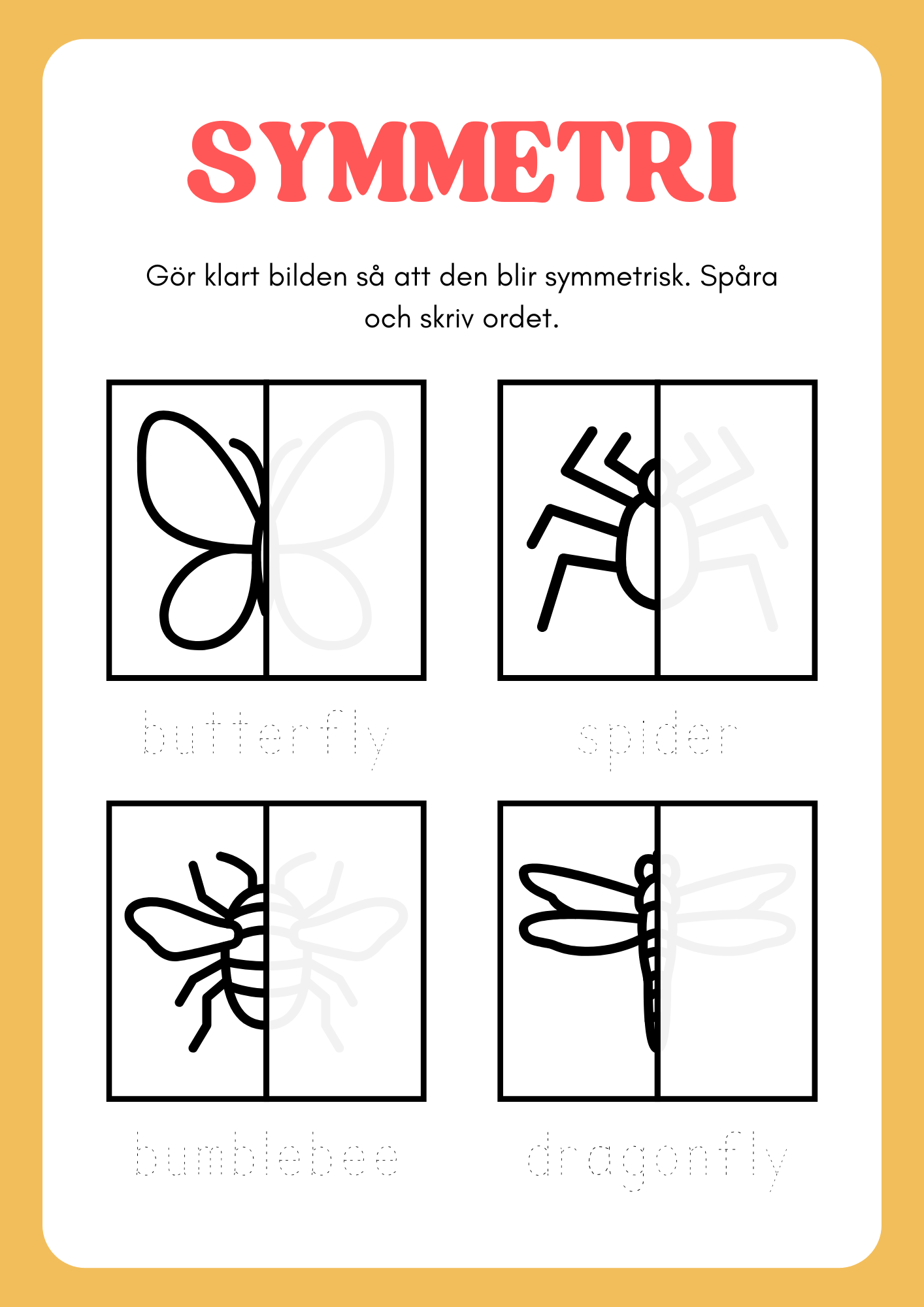 Symmetri - Gör klart bilden
