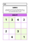 Sudoku matematik + Facit