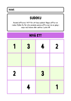Sudoku matematik + Facit