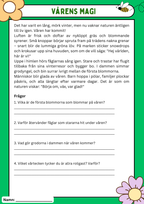 Vårens 10 hemliga världar – Läsförståelse och naturupptäckter - Åk 3 - 6