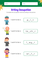 Engelska - Writing Occupation