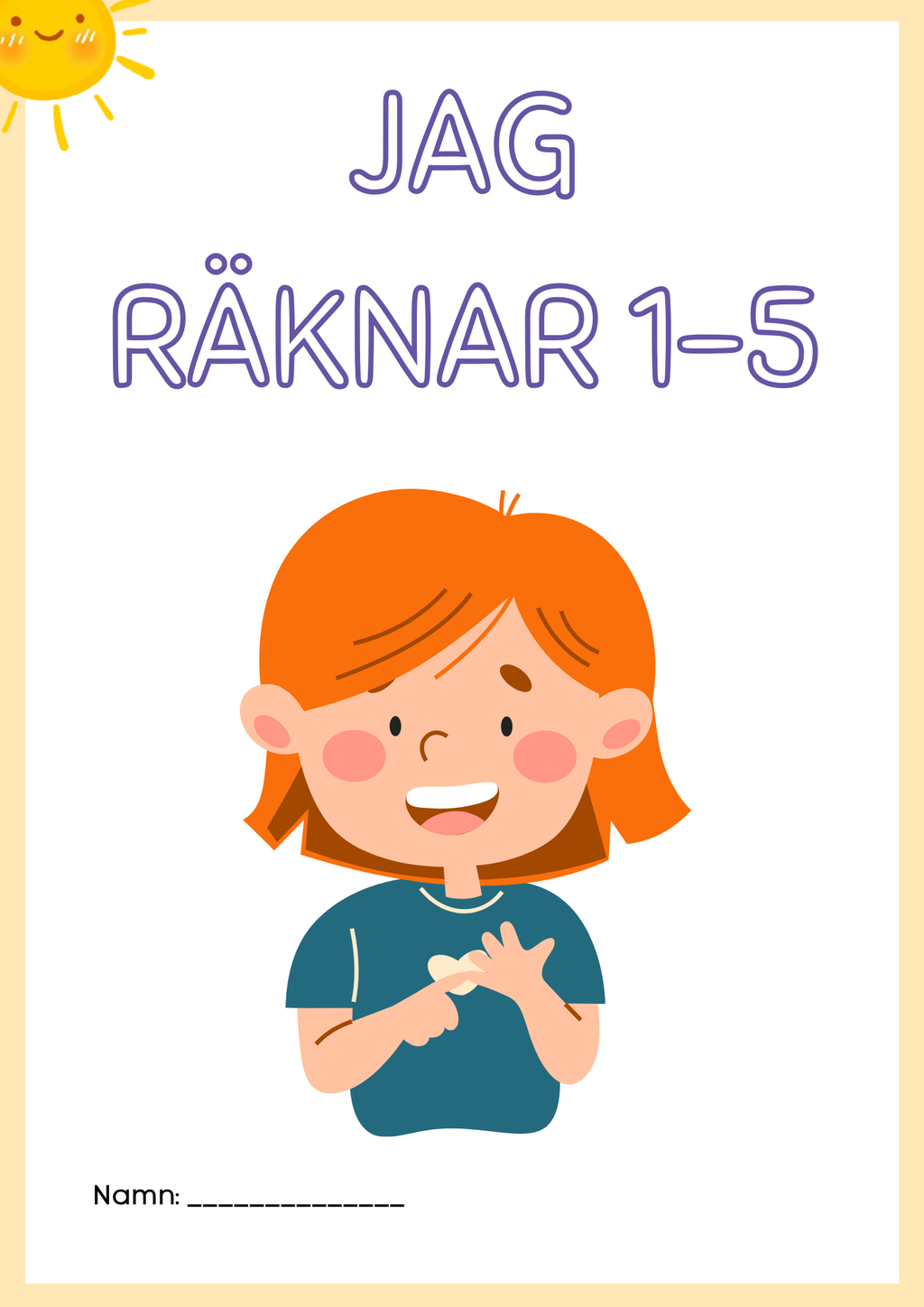 Jag räknar 1 - 5 - Häfte