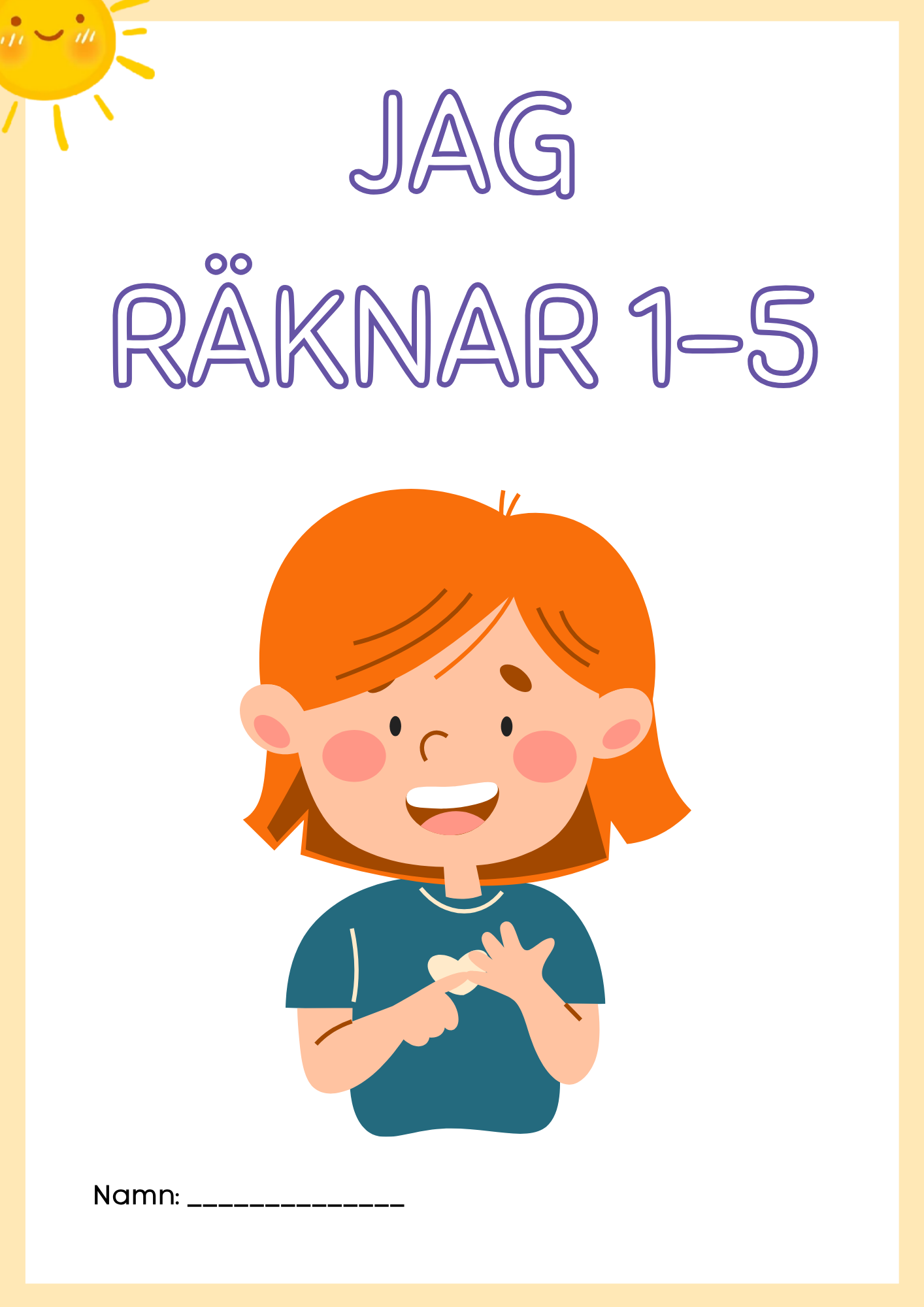 Jag räknar 1 - 5 - Häfte