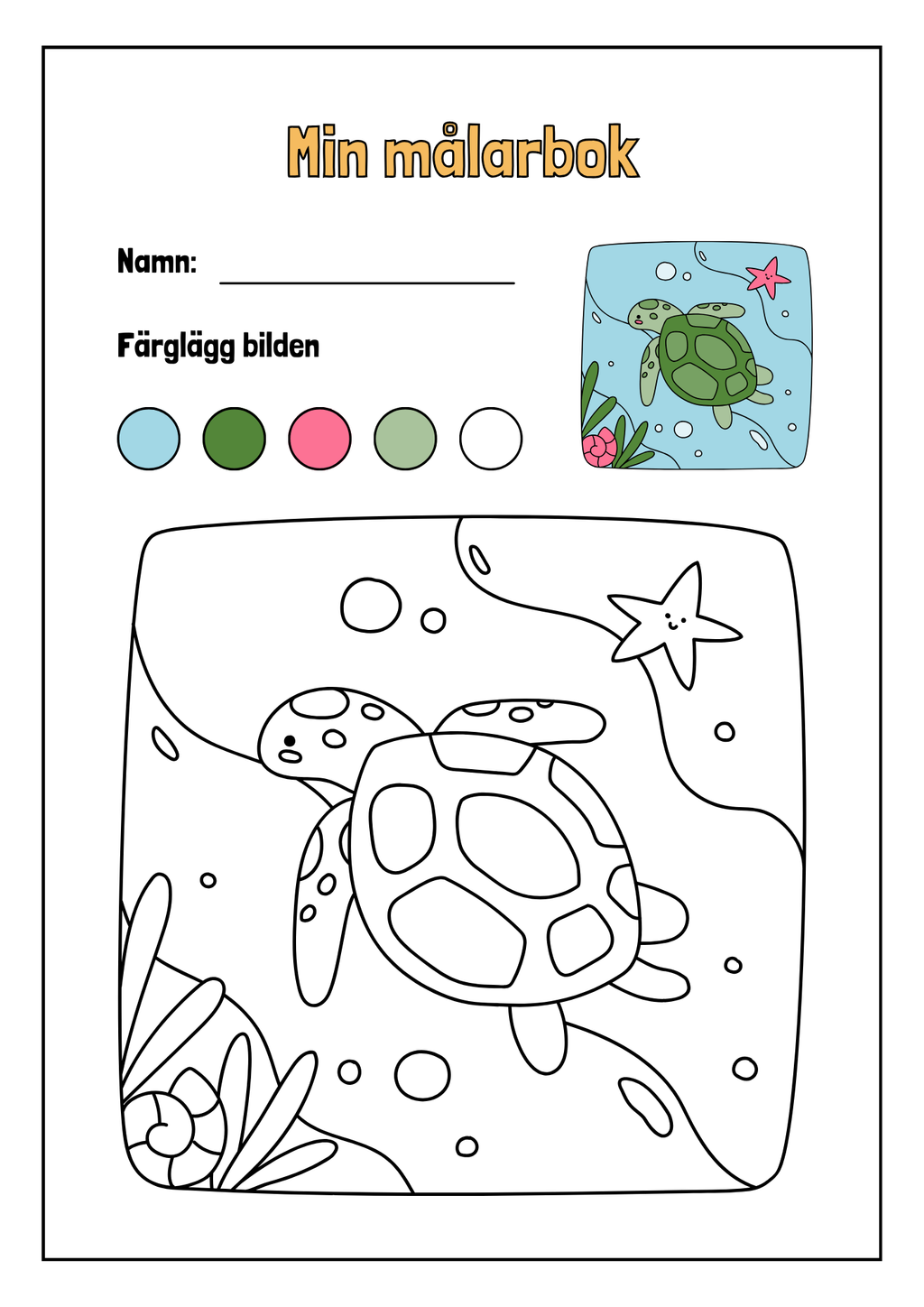 Min målarbok - Häfte