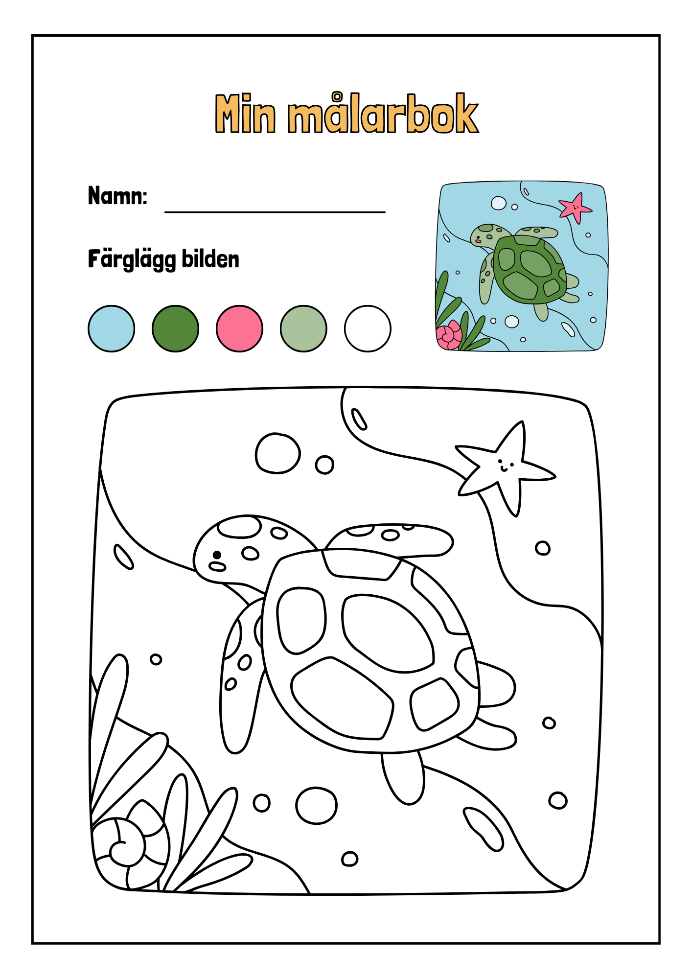 Min målarbok - Häfte