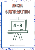 Enkel subtraktion - Förskoleklass - Årskurs 1