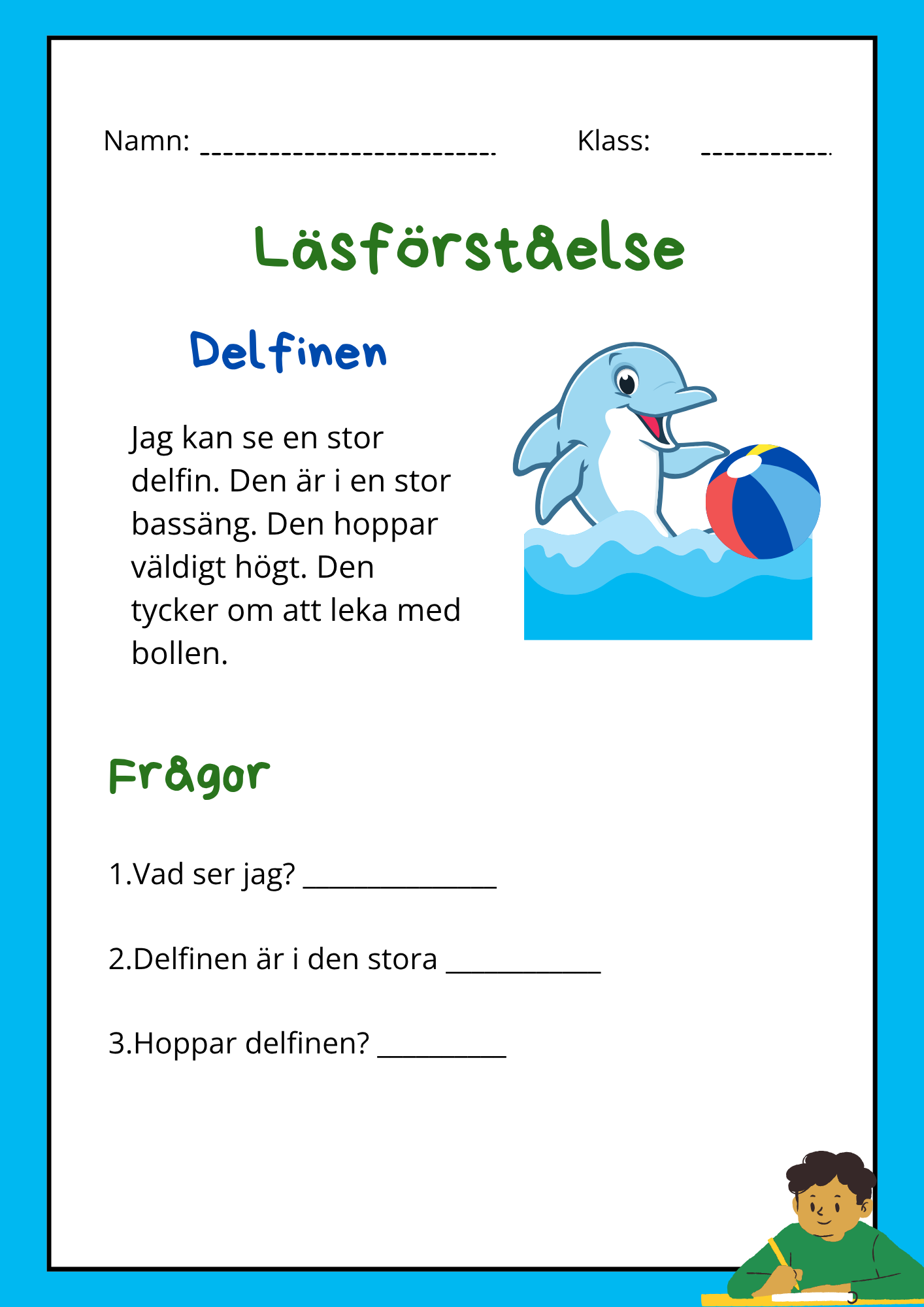 Enkel läsförståelse - Tema djur