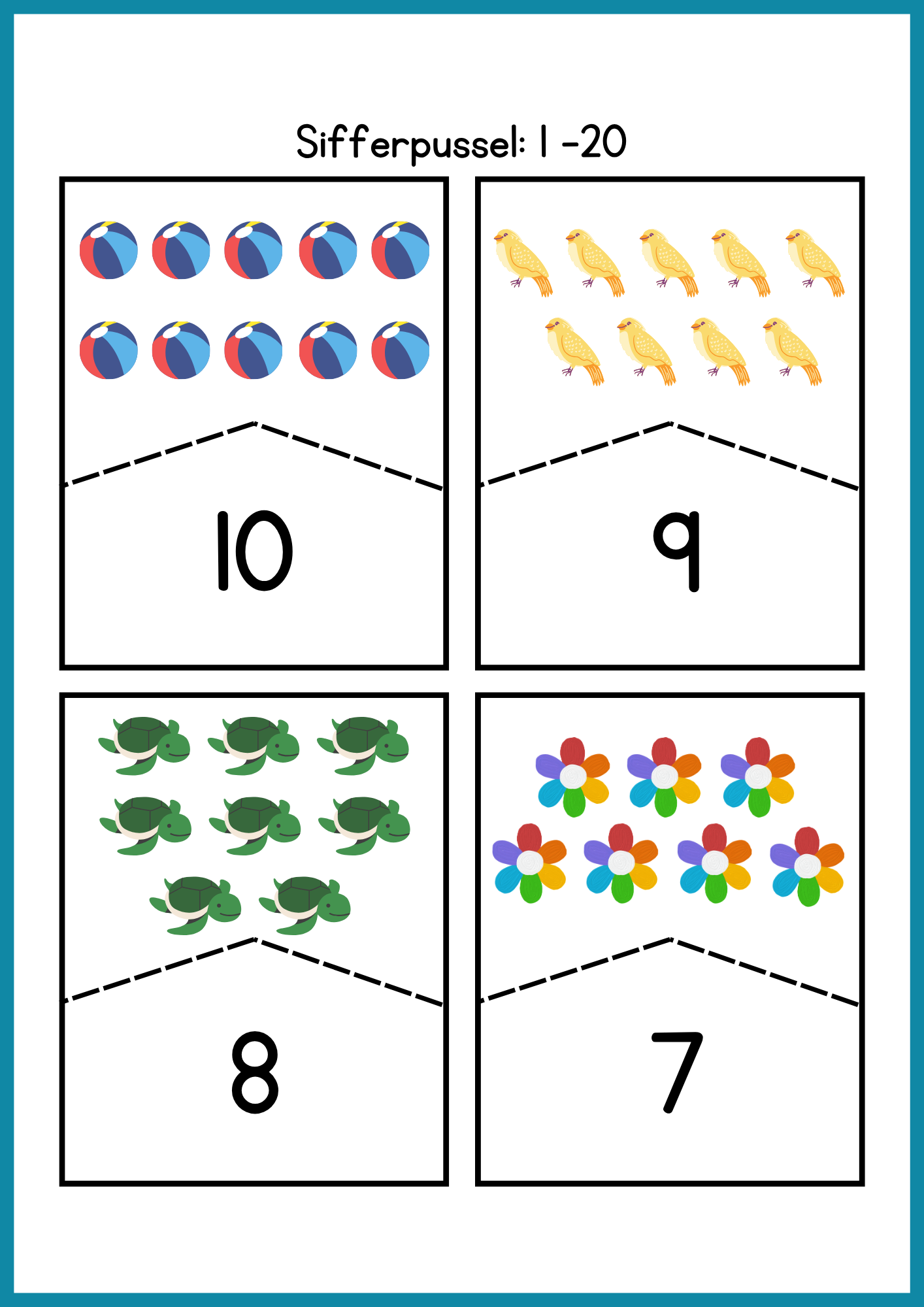 Sifferpussel 1 -20