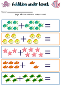 Addition och subtraktion under havet - 0 - 20