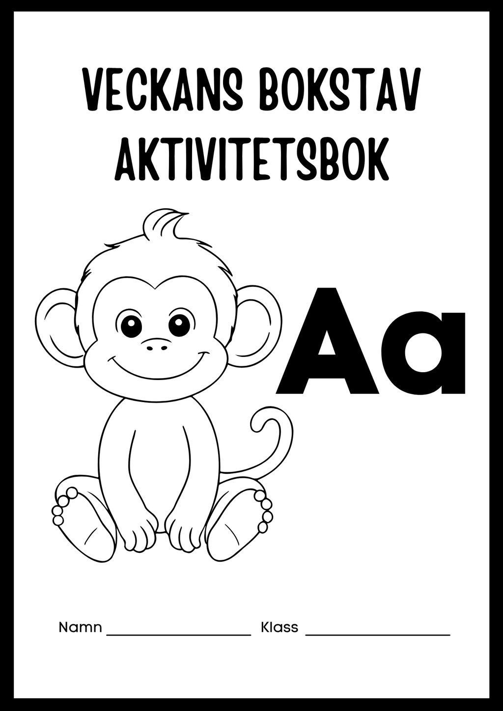 Veckans bokstav - Bokstaven Aa