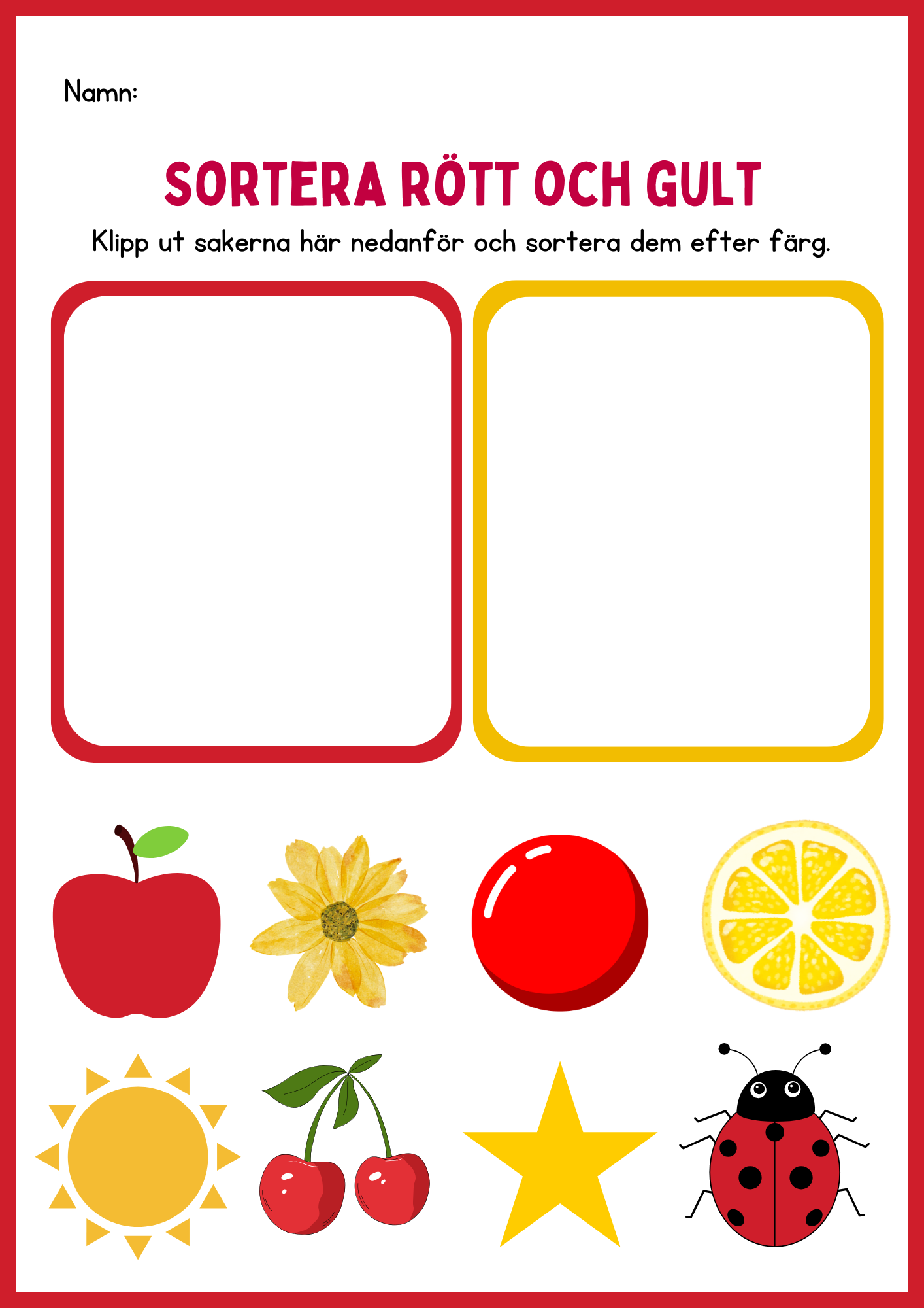 Sortera efter färg