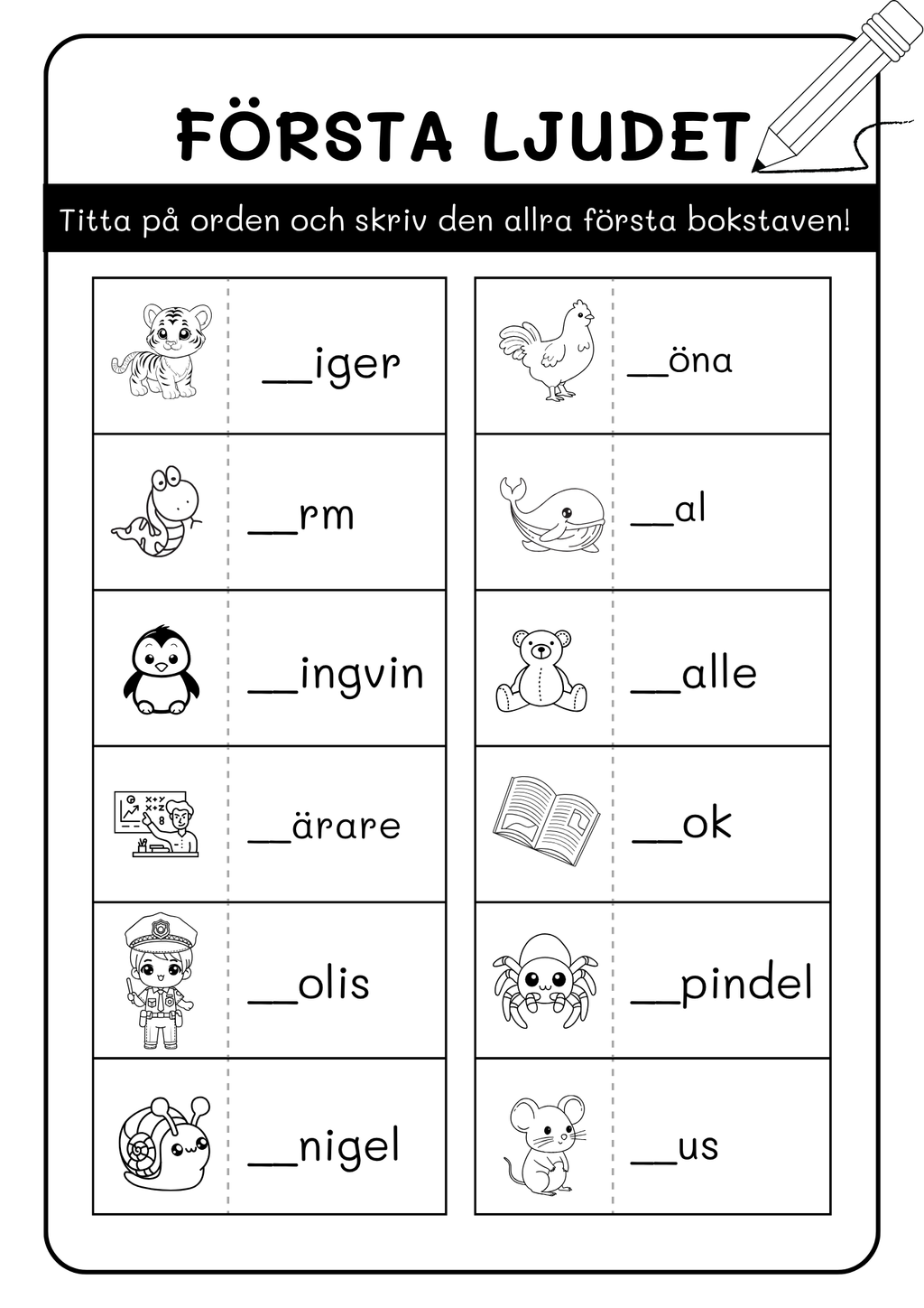 Häfte - Första ljudet