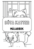 Söta katter - Målarbok.