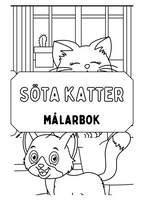 Söta katter - Målarbok.