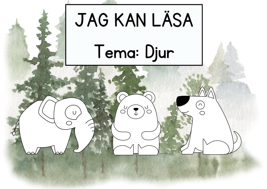 Jag kan läsa - Tema Djur
