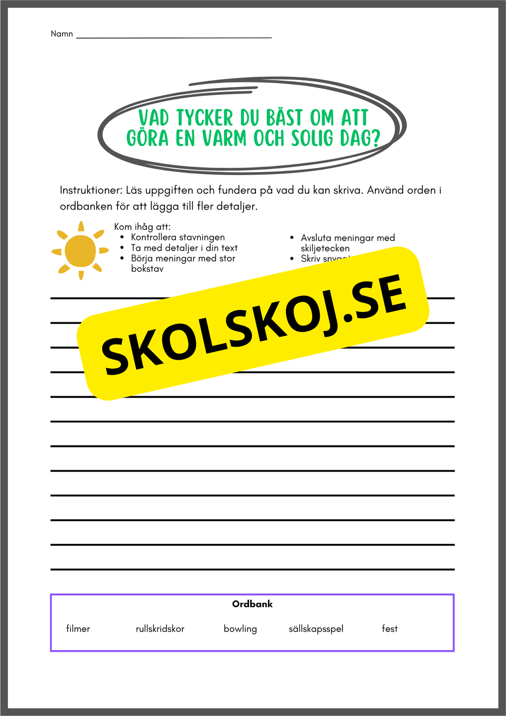 Skriv och lek med ord