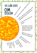 Vi lär oss om solen - Årskurs 3 - 6 - Häfte