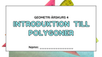 Introduktion till polygoner + Frågor - Årskrus 4 - 6