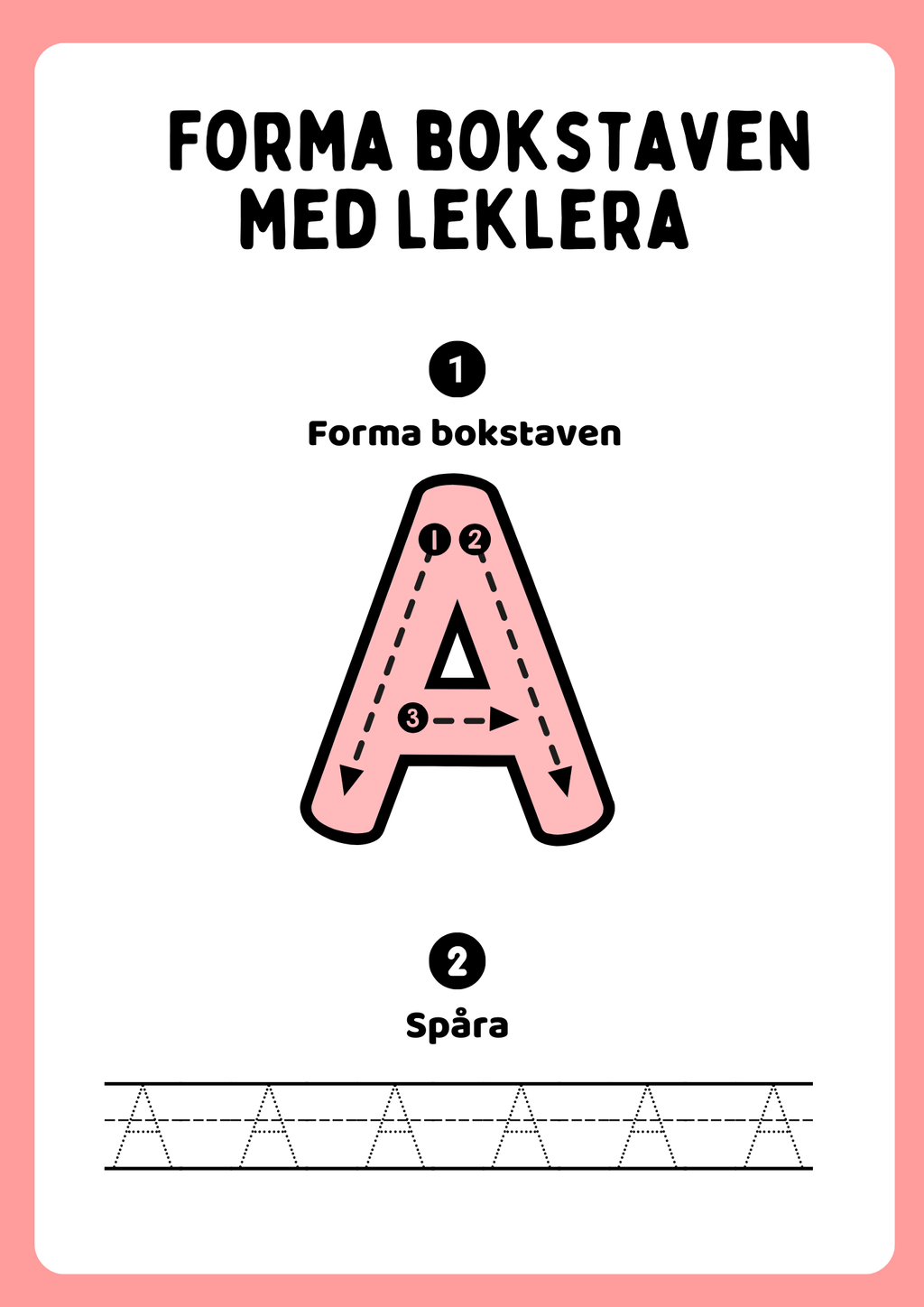 Forma bokstaven med leklera - Hela alfabetet - Versaler & gemener