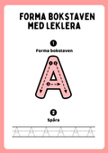Forma bokstaven med leklera - Hela alfabetet - Versaler & gemener