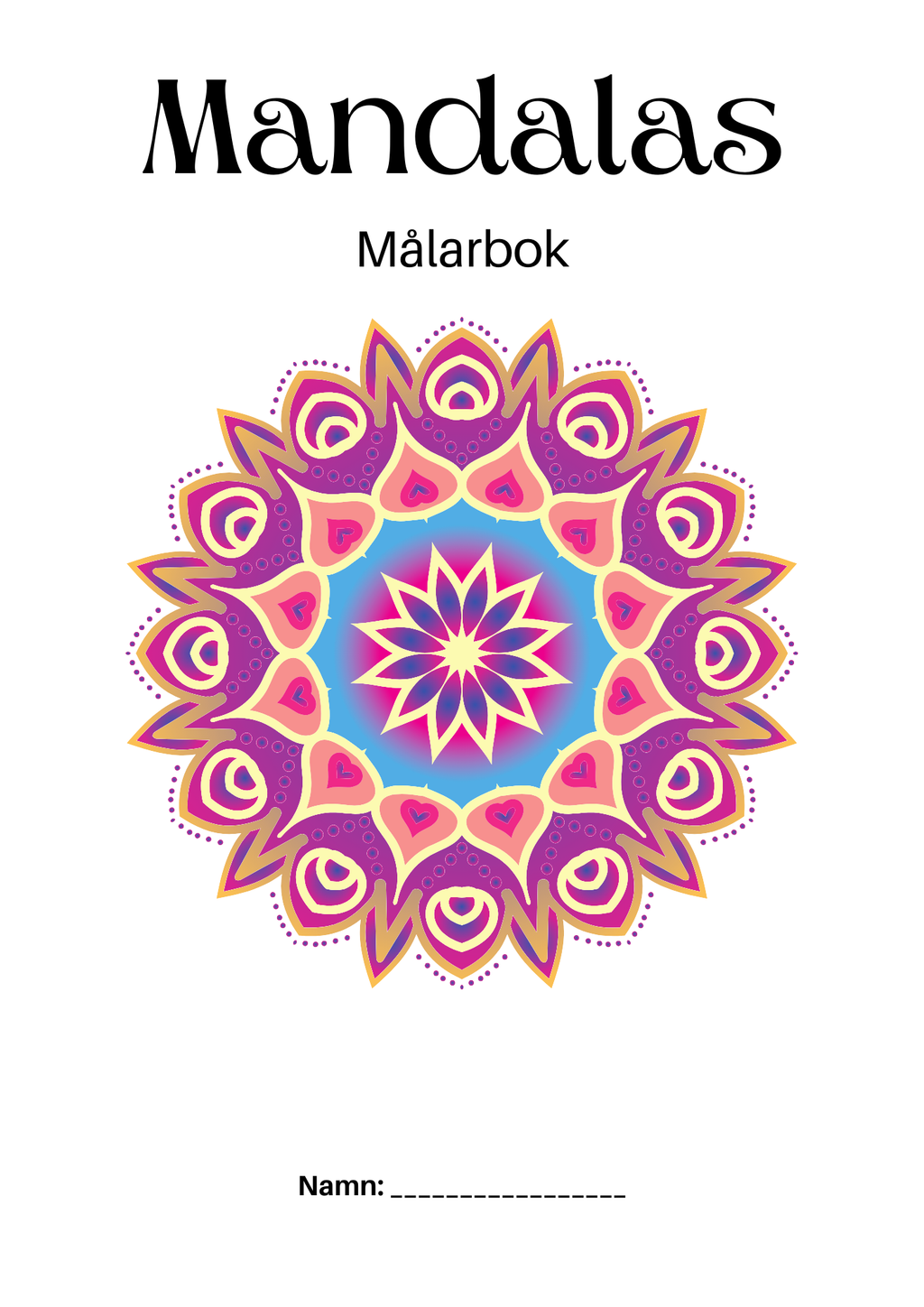 Mandalas - Målarbok