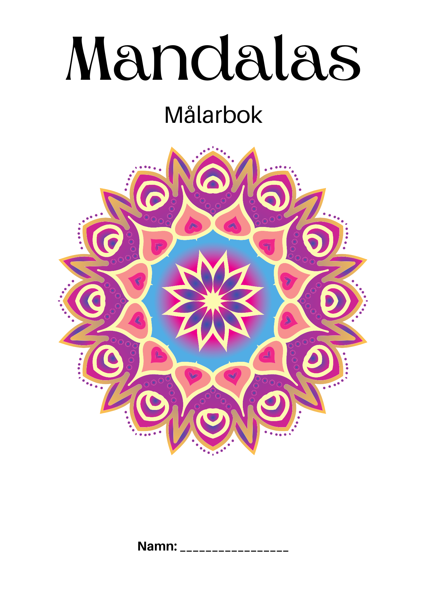 Mandalas - Målarbok