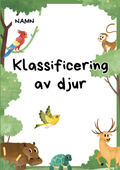 Klassificering av djur - Fakta och uppgifter - Åk 3 - 6
