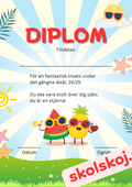 Diplom skolavslutning (4st)