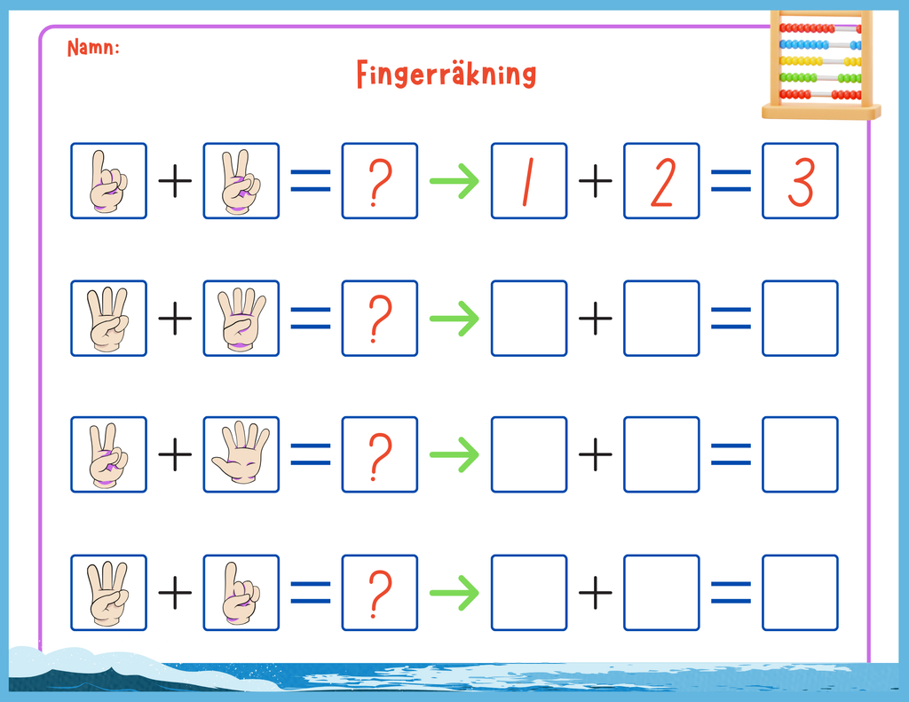 Fingerräkning - Häfte