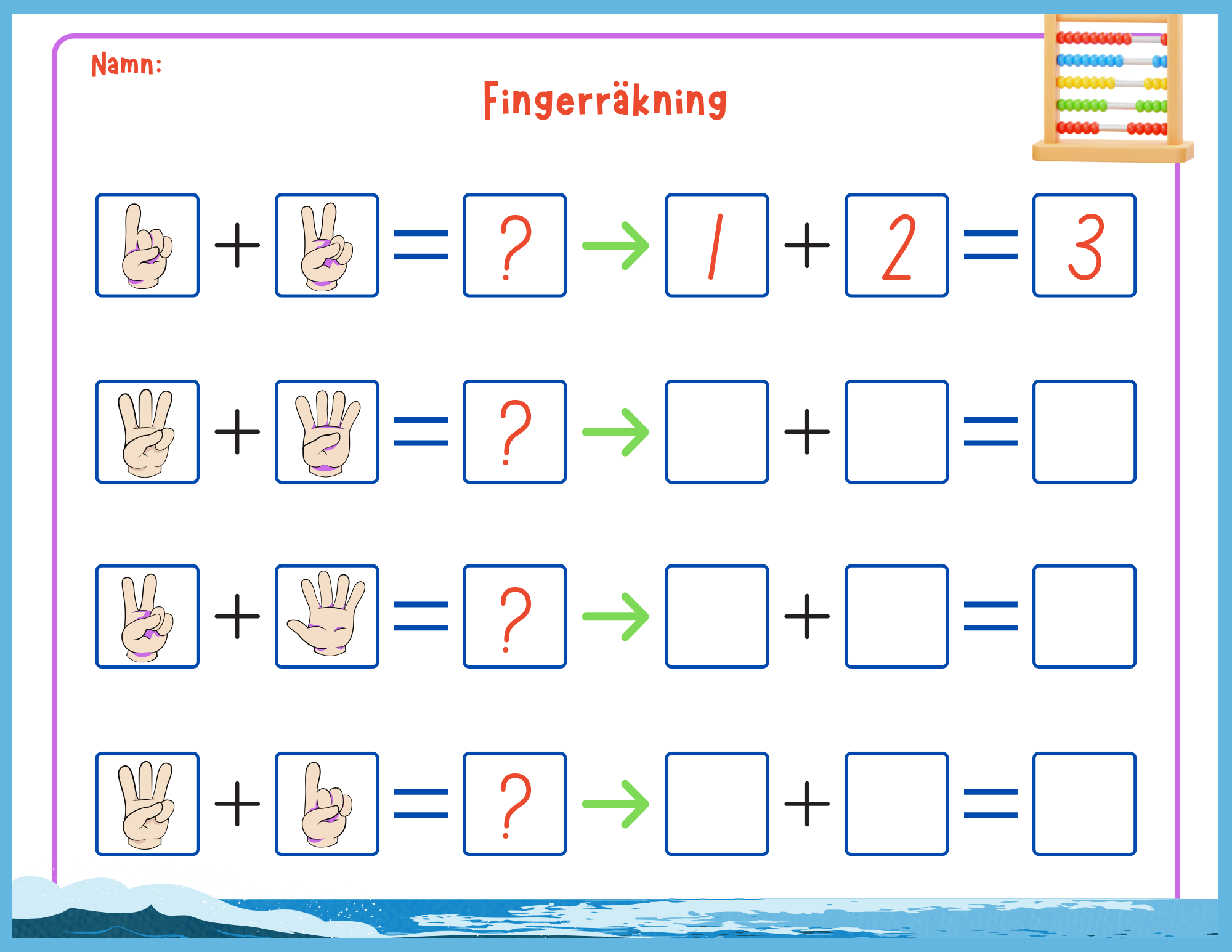 Fingerräkning - Häfte