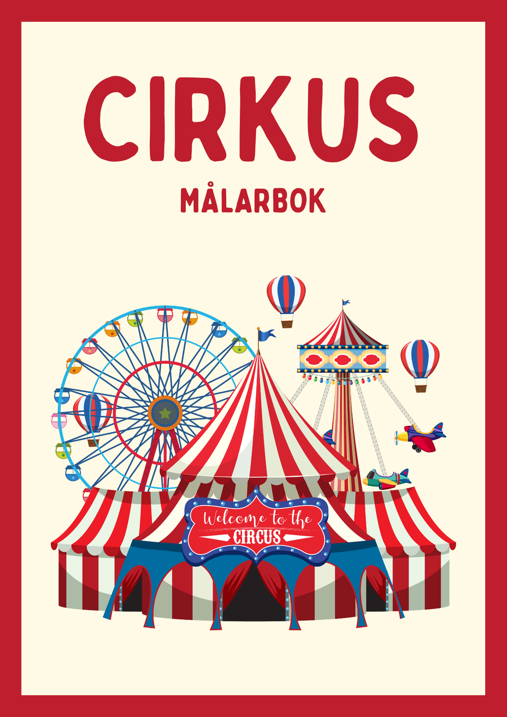 Cirkus - Målarbok