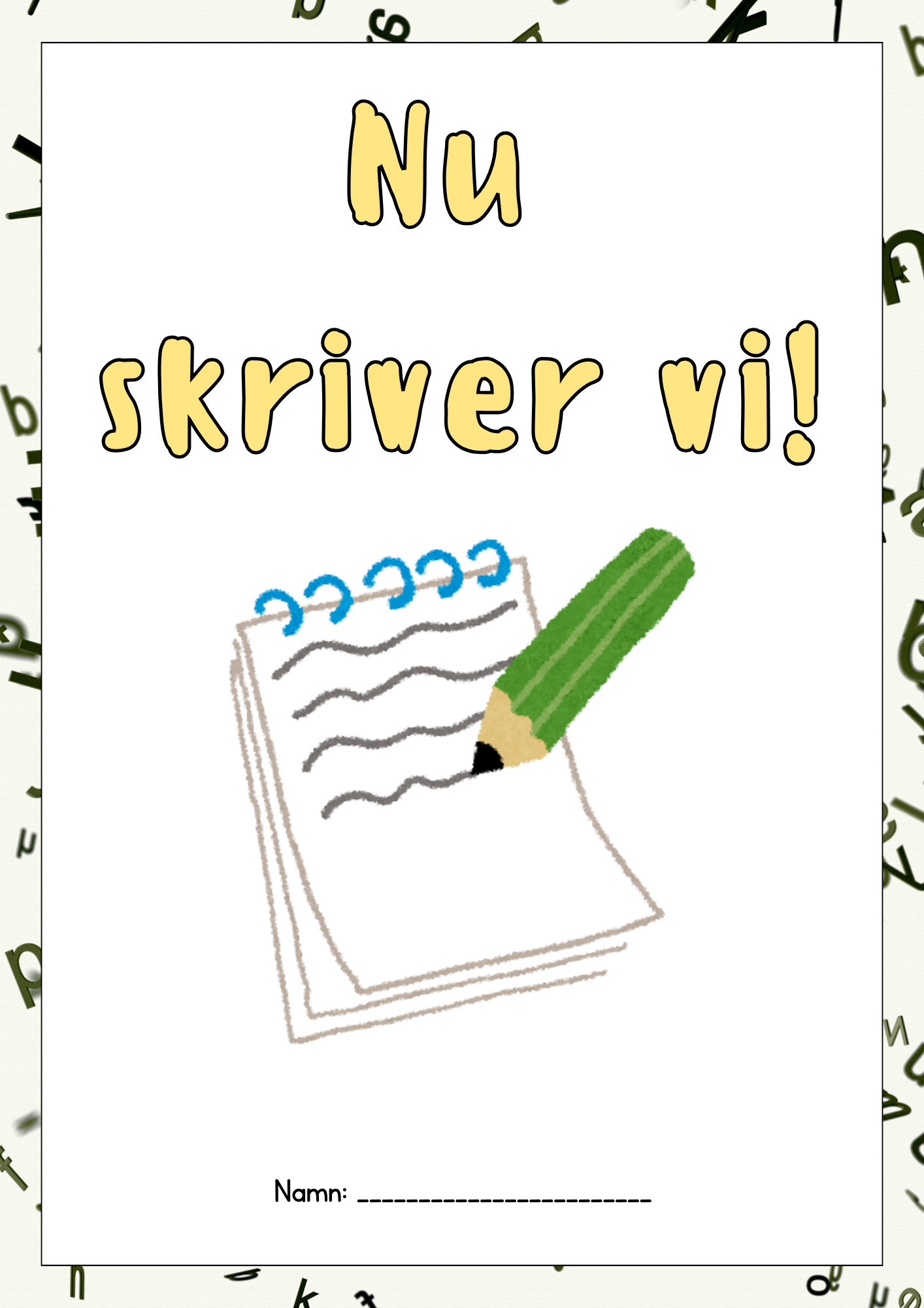 Nu skriver vi - Häfte