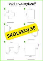 Vad är omkretsen + Facit