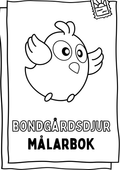 Bondgårdsdjur målarbok - Häfte