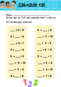 Saknade tal - Häfte
