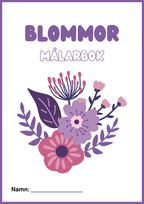 Målarbok - Tema blommor