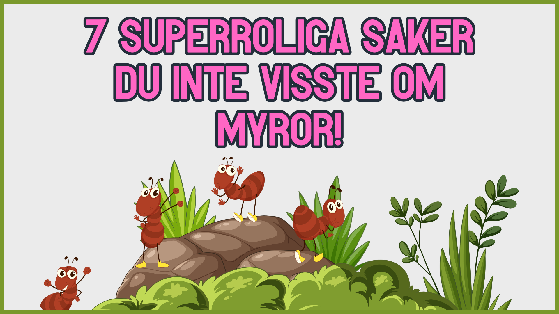 7 superroliga saker du inte visste om myror