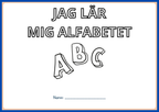 Jag lär mig alfabetet - Spåra bokstäver - Häfte