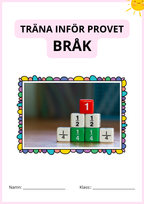 Träna inför provet - Bråk - Årskurs 4