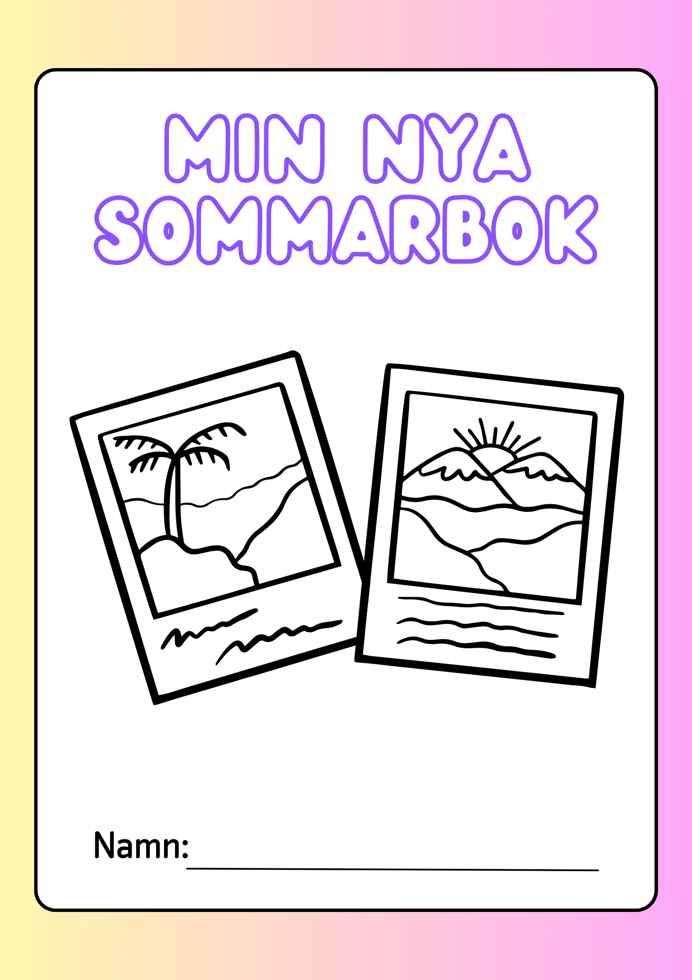 Min nya sommarbok