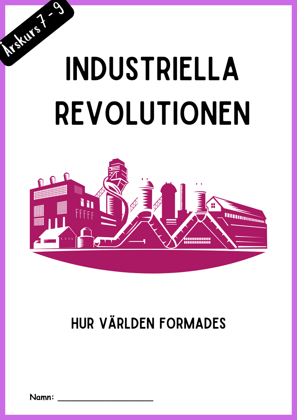 Industriella revolutionen - Hur världen formades - Åk 7 - 9