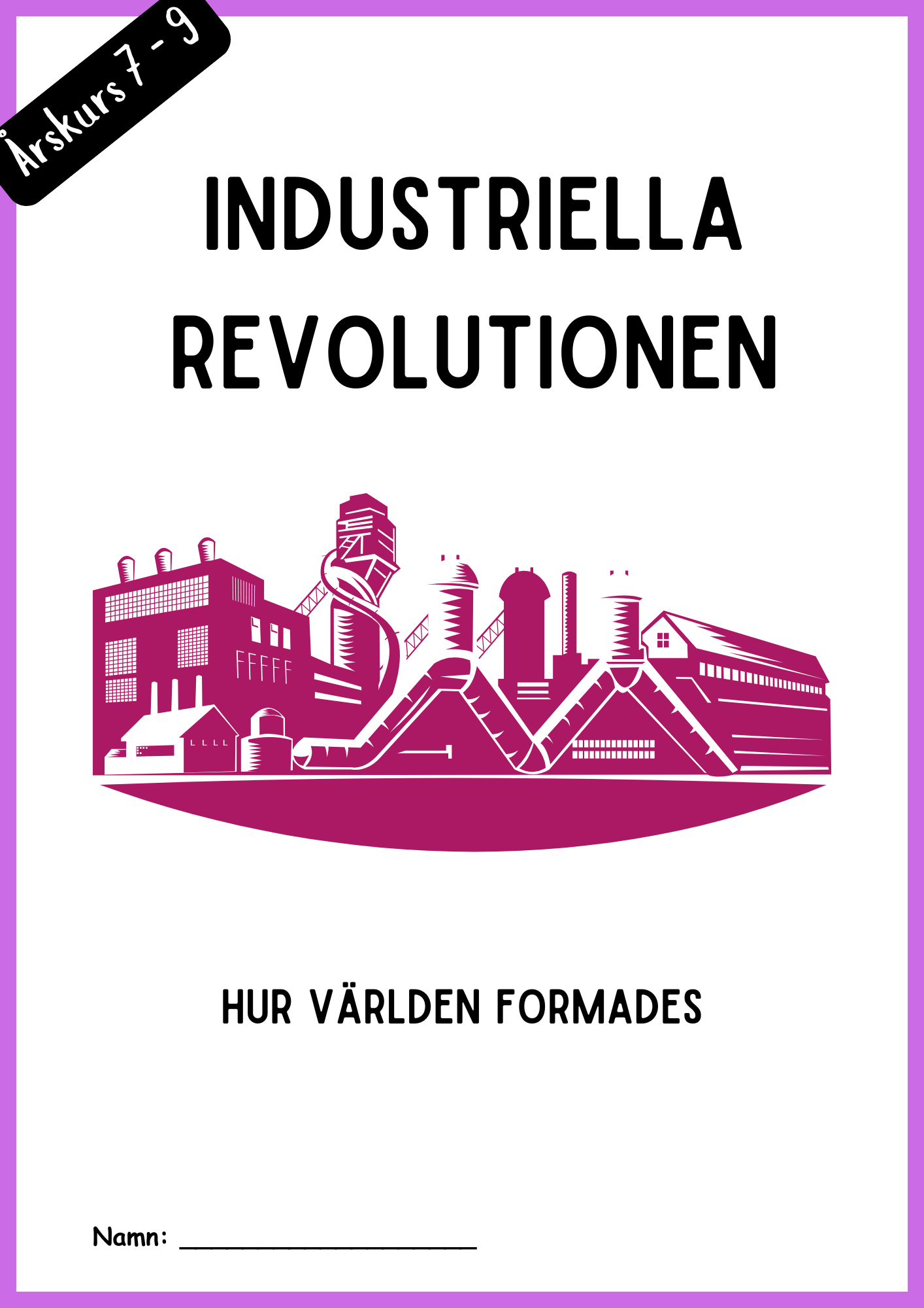 Industriella revolutionen - Hur världen formades - Åk 7 - 9