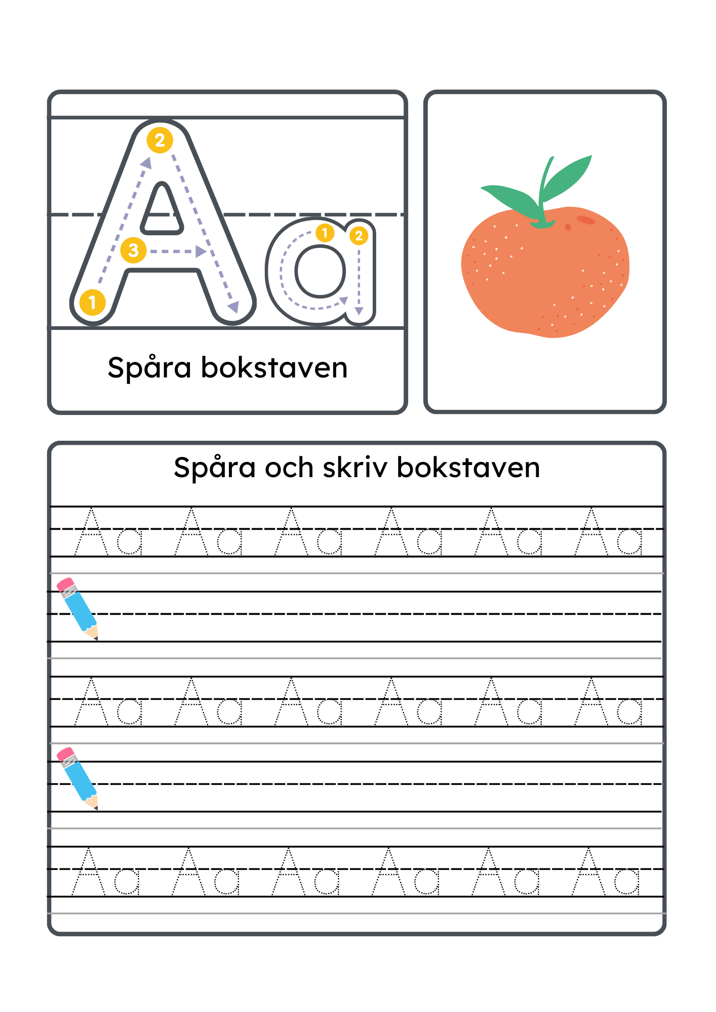 Vi lär oss alfabetet - Hela alfabetet