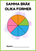 Samma bråk - Olika former - Årskurs 3 - 4
