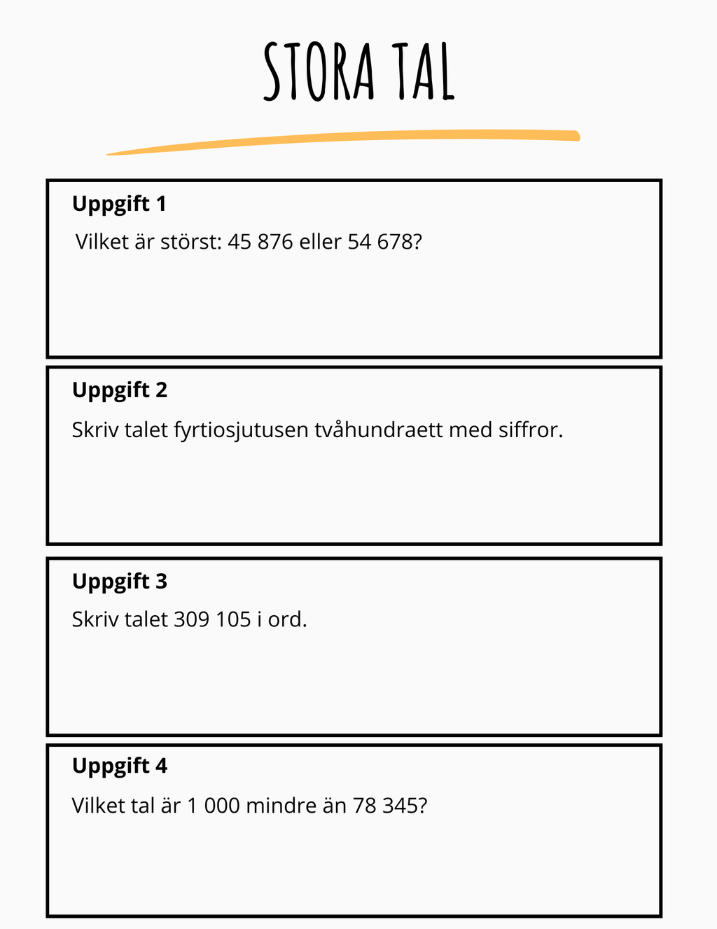 Matematikuppstart – Årskurs 5