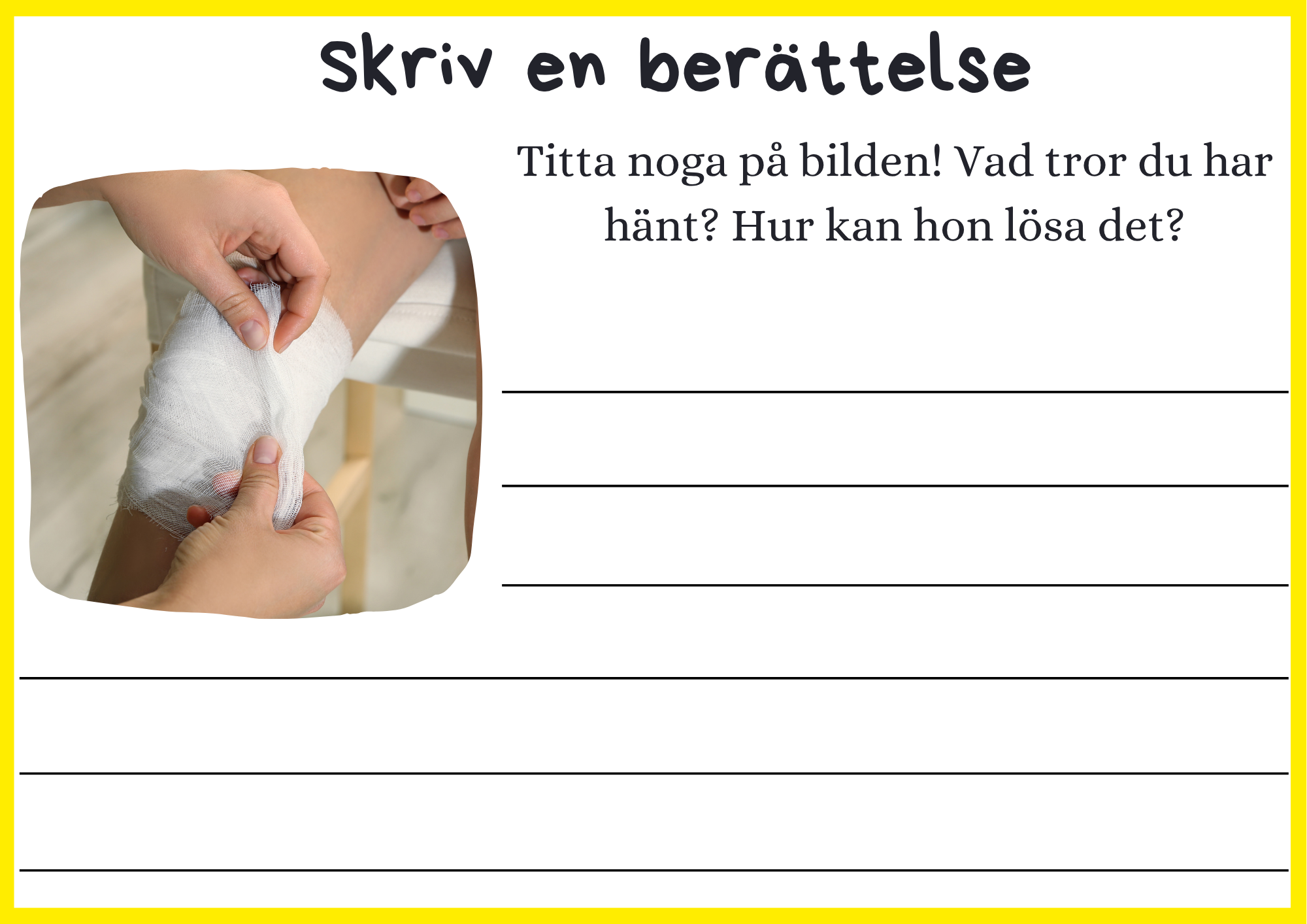 Skriv en berättelse - Skriv till bilden