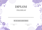 Sju olika diplom - Skolavslutning (A5 format)