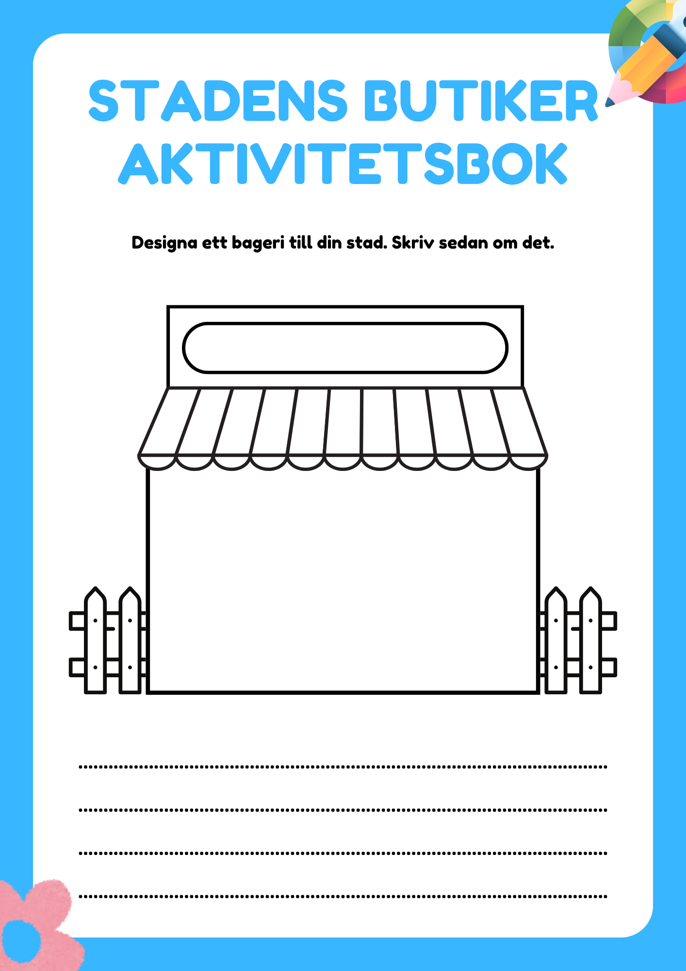 Stadens butiker - Aktivitetsbok